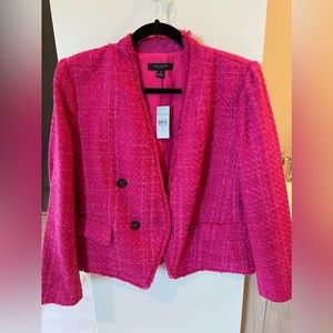 Ann Taylor Boucle pink blazer. Size 12P